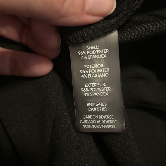 Calvin Klein Black Sleeveless V-Neck Cropped Leg Tie Waist Jumpsuit, Size 12 - Picture 5 of 7